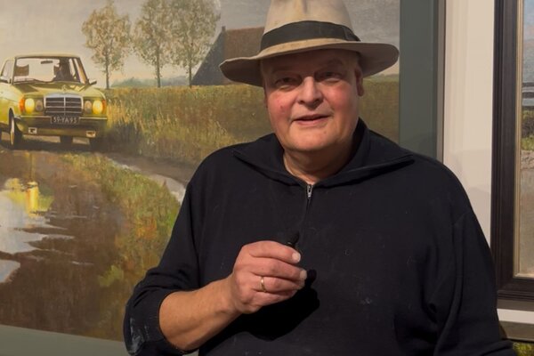 Schilder van Toen live aan het werk