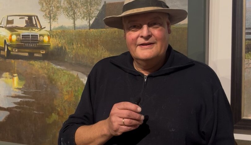 Schilder van Toen live aan het werk